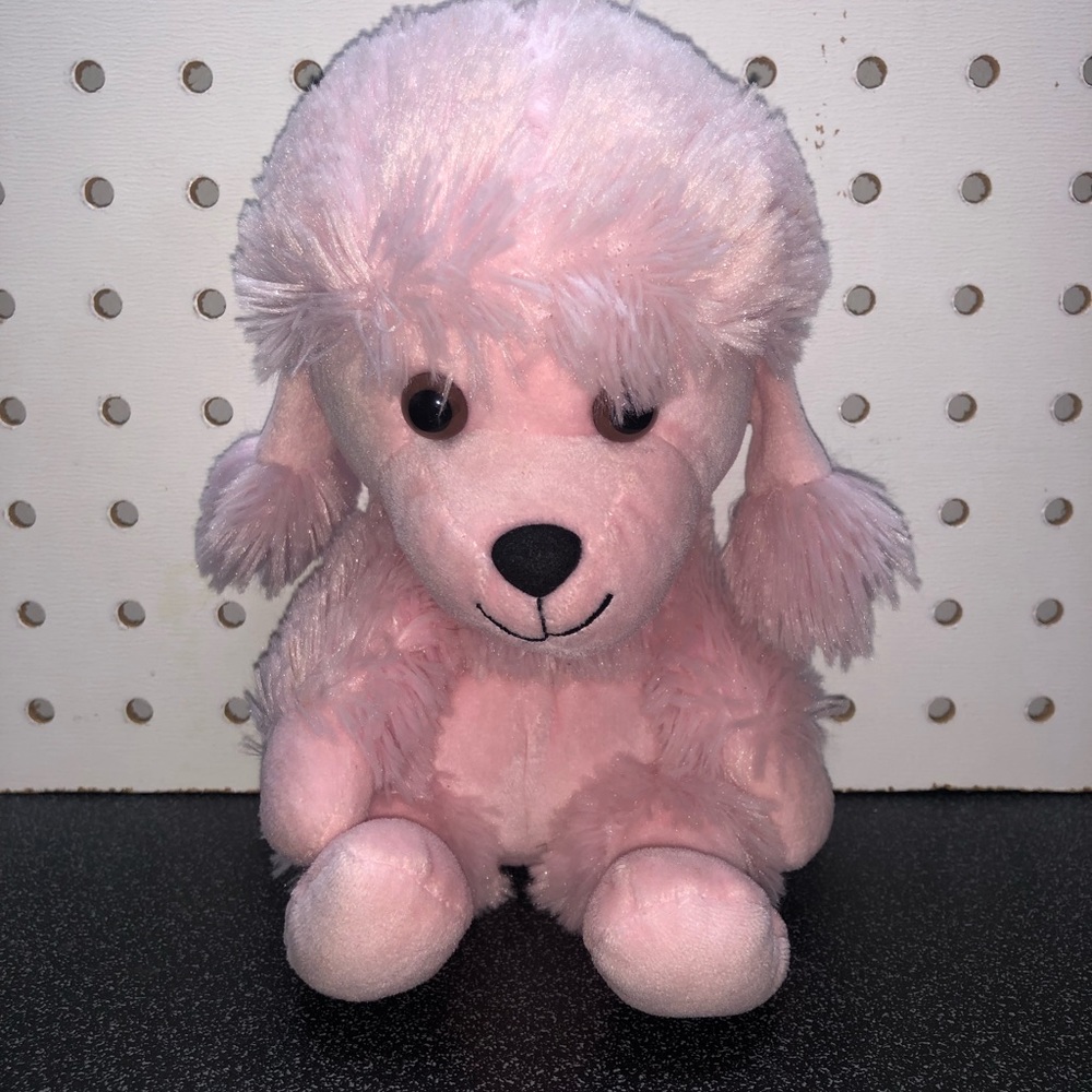 Kennel Pals BABW Build-a-Bear Pink Poodle Small Fry Buddies - Retired 7”